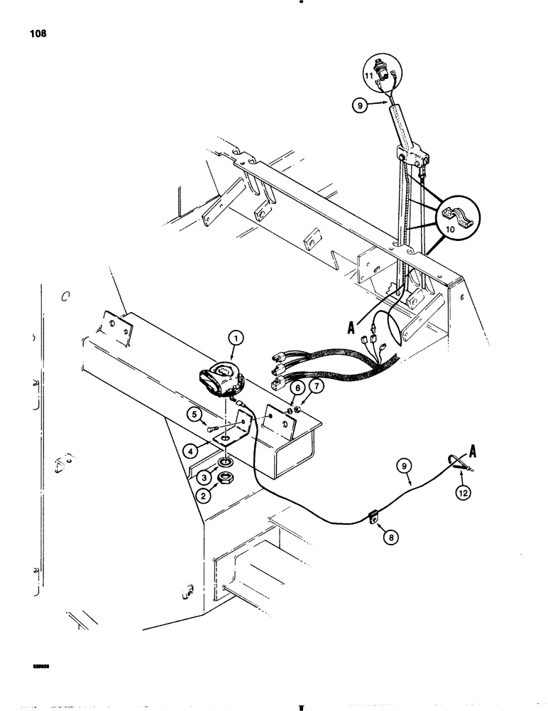 Схема запчастей Case IH 1845B - (108) - HORN (04) - ELECTRICAL SYSTEMS