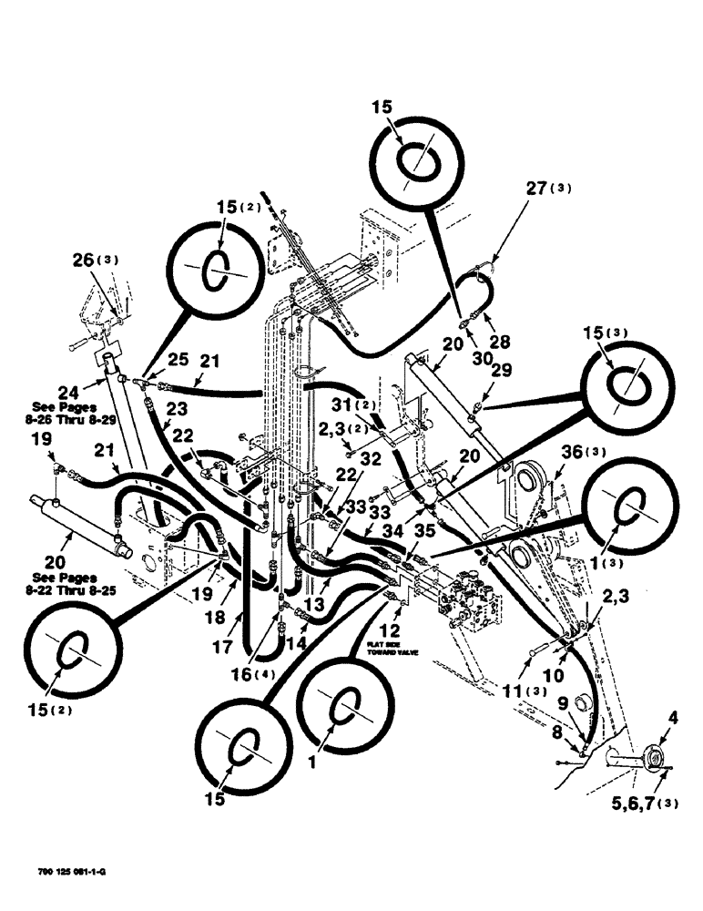 Схема запчастей Case IH 8460 - (8-20) - HYDRAULIC ASSEMBLY, RIGHT (07) - HYDRAULICS