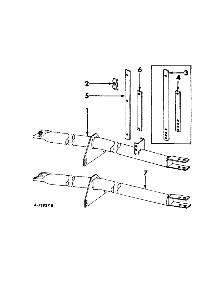 Схема запчастей Case IH 410 - (F-12) - TONGUE (FOR TRAILING TYPE) 