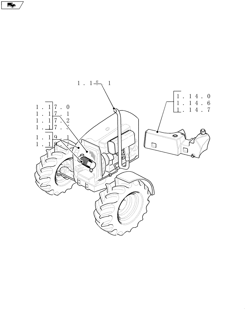 Схема запчастей Case IH FARMALL 90 - (SEC. 02) - ENGINE EQUIP. (00) - GENERAL