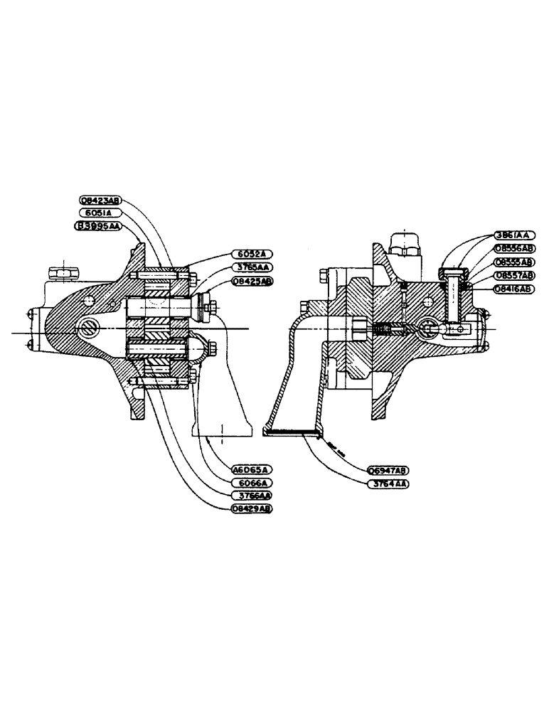 Схема запчастей Case IH DV-SERIES - (157) - HYDRAULIC SINGLE AND DUAL CONTROL UNIT, SINGLE VALVE AND PUMP ASSEMBLY (08) - HYDRAULICS