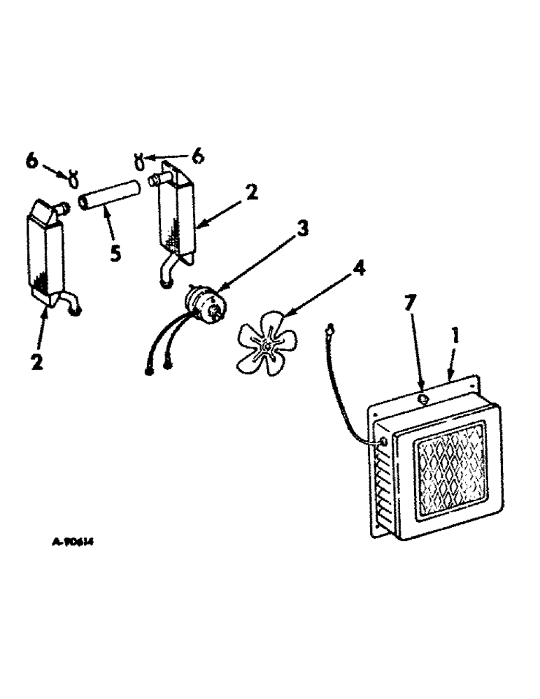 Схема запчастей Case IH 826 - (13-28) - SUPERSTRUCTURE, TRACTOR CAB HEATER (05) - SUPERSTRUCTURE