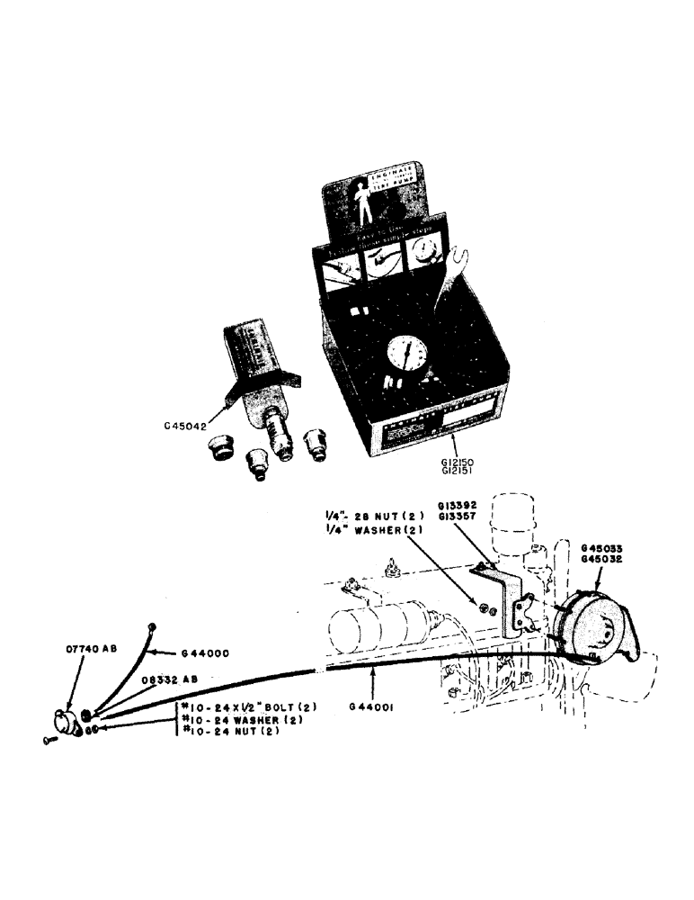 Схема запчастей Case IH 500B-SERIES - (128) - TIRE PUMP, ELECTRIC HORN ATTACHMENT (88) - ACCESSORIES