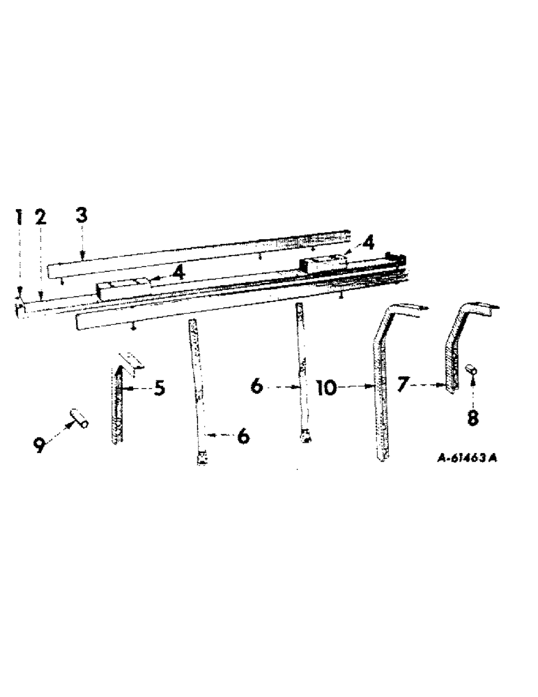 Схема запчастей Case IH 1110 - (M-15) - KNIFE RACK ATTACHMENT 