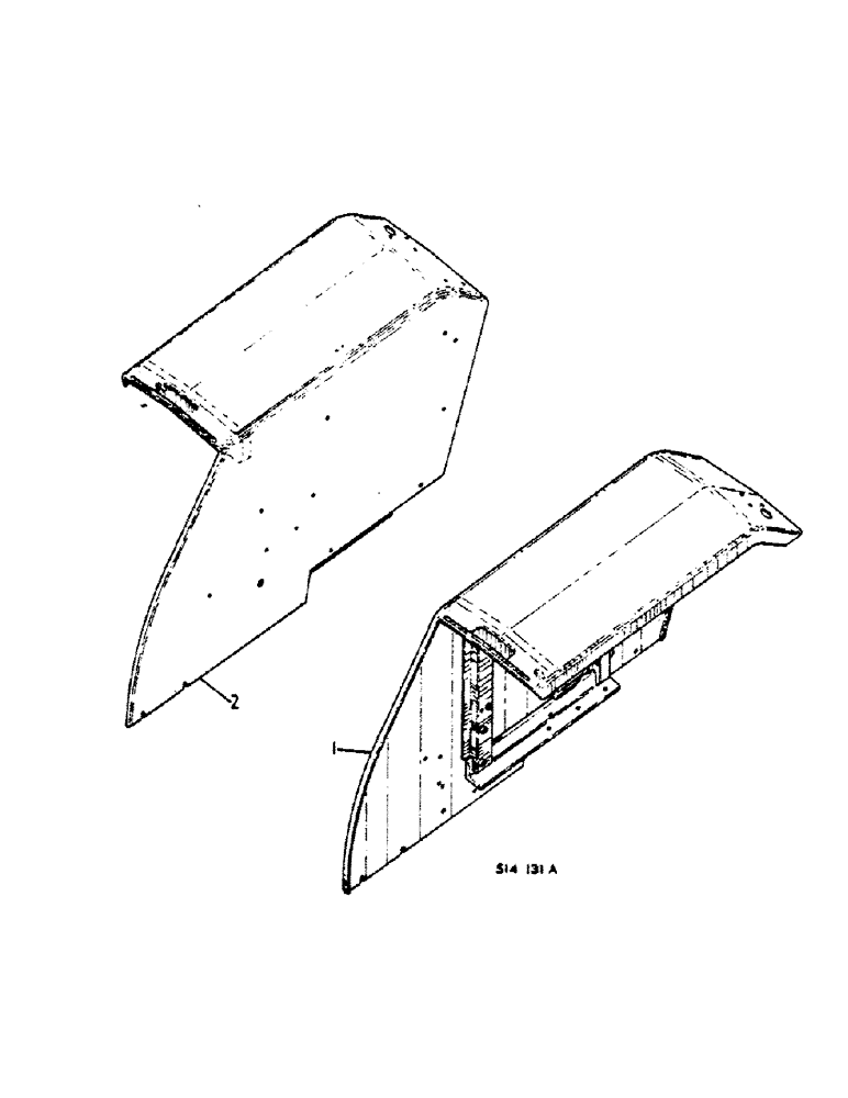 Схема запчастей Case IH 474 - (13-05) - REAR FENDERS, FLAT TOP (05) - SUPERSTRUCTURE