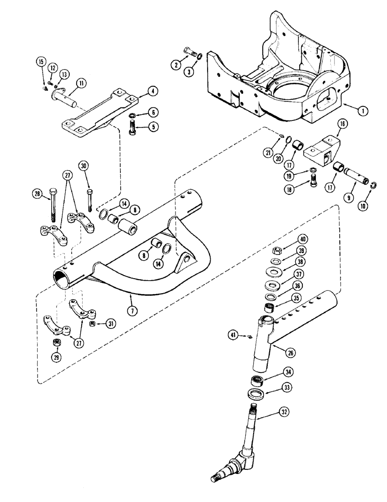 Схема запчастей Case IH 930-SERIES - (089A) - ADJUSTABLE FRONT AXLE, WESTERN MODELS, USED PRIOR TO TRACTOR SERIAL NUMBER 8339078 (06) - POWER TRAIN