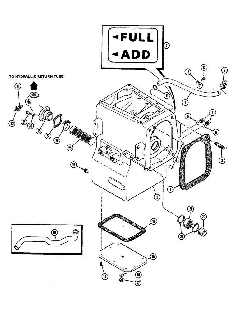 Схема запчастей Case IH 2470 - (200) - TRANSMISSION HOUSING AND ATTACHING PARTS (06) - POWER TRAIN