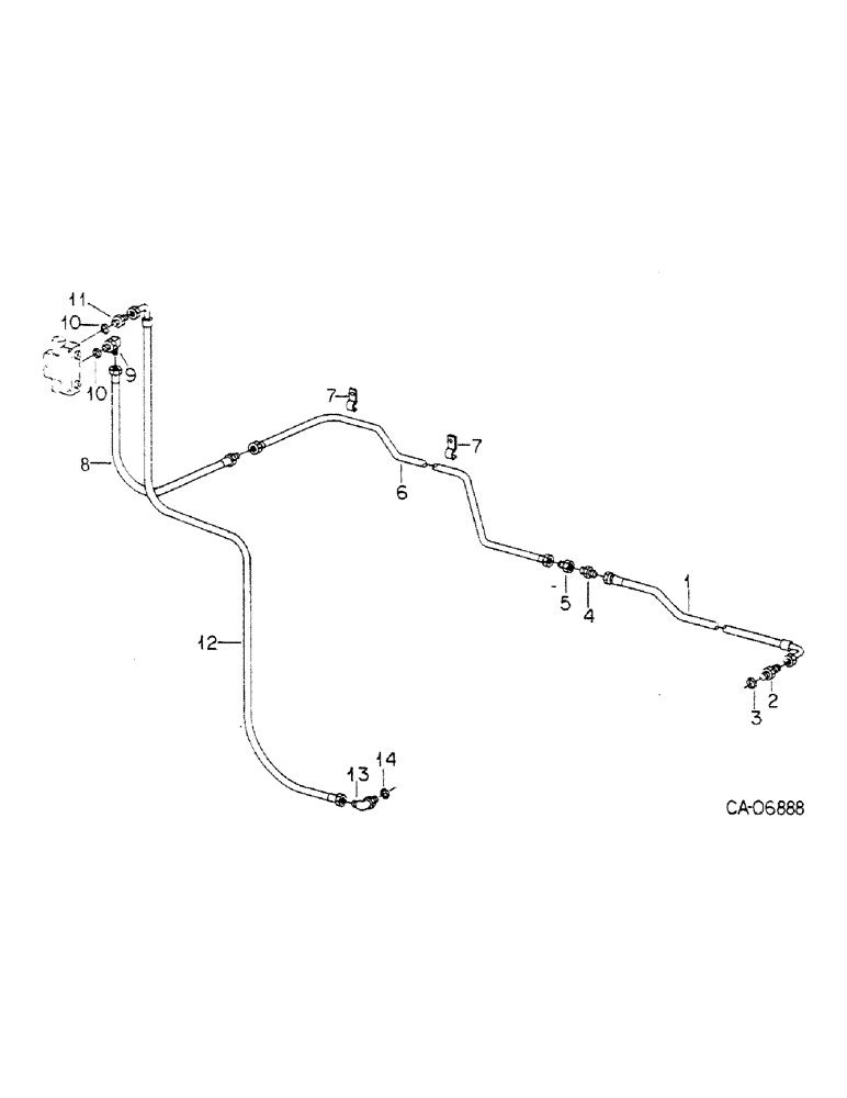 Схема запчастей Case IH 4386 - (10-14) - HYDRAULICS, VALVE SUPPLY, 4386 TRACTORS WITH SERIAL NO. 1501 AND ABOVE (07) - HYDRAULICS