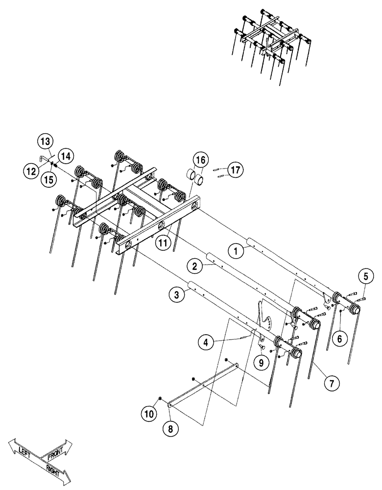 Схема запчастей Case IH HEAVY - (10) - HARROW TINES 
