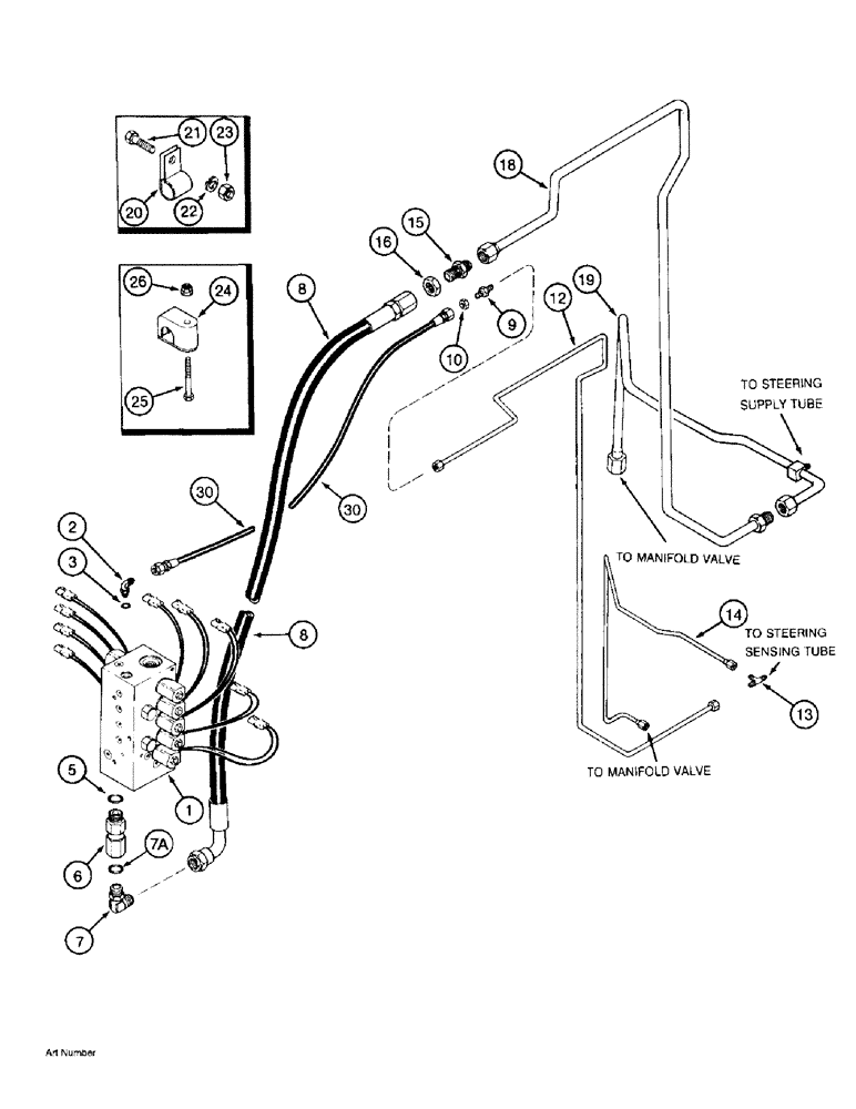 Схема запчастей Case IH 2022 - (8-60) - BASKET MANIFOLD VALVE SUPPLY AND SENSE SYSTEM, 2022 COTTON PICKER (07) - HYDRAULICS