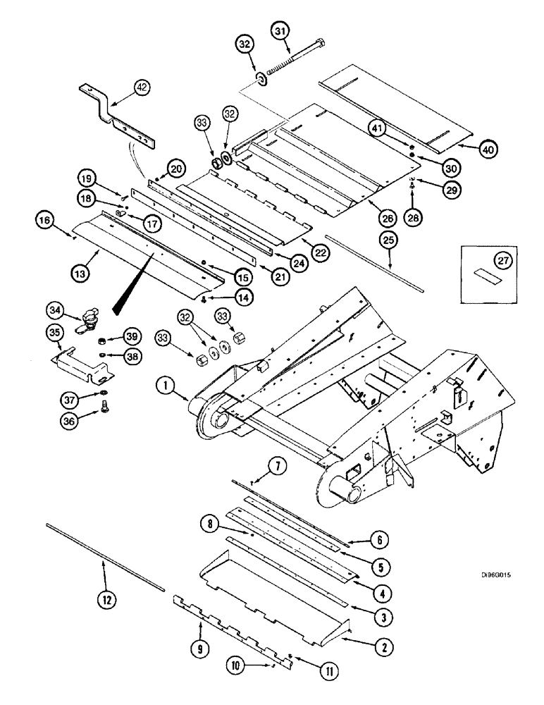 Схема запчастей Case IH 2144 - (9A-38) - FEEDER, COVERS (13) - FEEDER