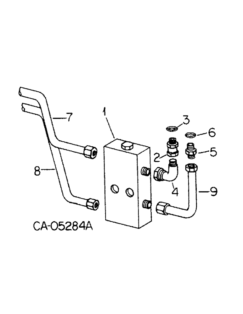 Схема запчастей Case IH 1486 - (10-63) - HYDRAULIC, ALTERNATING CHECK VALVE CONNECTIONS (07) - HYDRAULICS
