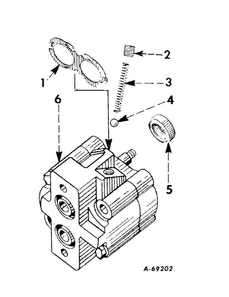 Схема запчастей Case IH 424 - (132) - HYDRAULIC SYSTEM, HYDRAULIC PUMP, THOMPSON, GASOLINE ENGINE TRACTORS (07) - HYDRAULIC SYSTEM