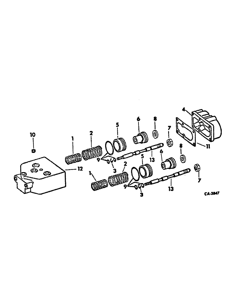 Схема запчастей Case IH 4386 - (10-06) - HYDRAULICS, HYDRAULIC POWER BRAKE VALVE, 4386 TRACTORS WITH SERIAL NO. 1501 AND ABOVE (07) - HYDRAULICS