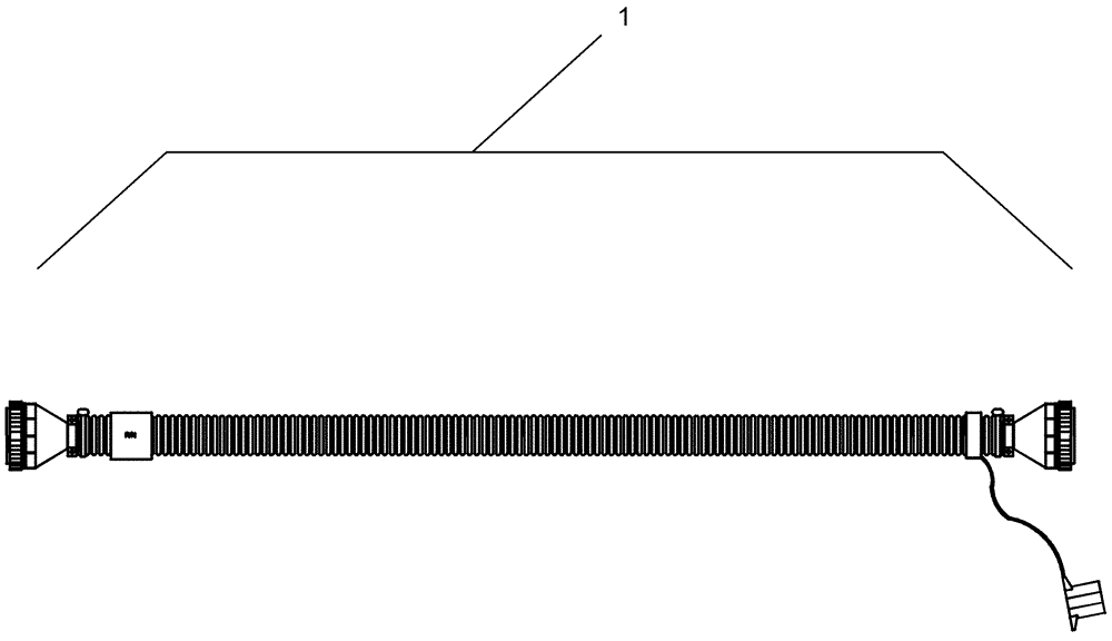 Схема запчастей Case IH 1250 - (55.100.22) - ELECTRICAL - HARNESS 87483299 - CONTROL, FOLD BOX (55) - ELECTRICAL SYSTEMS