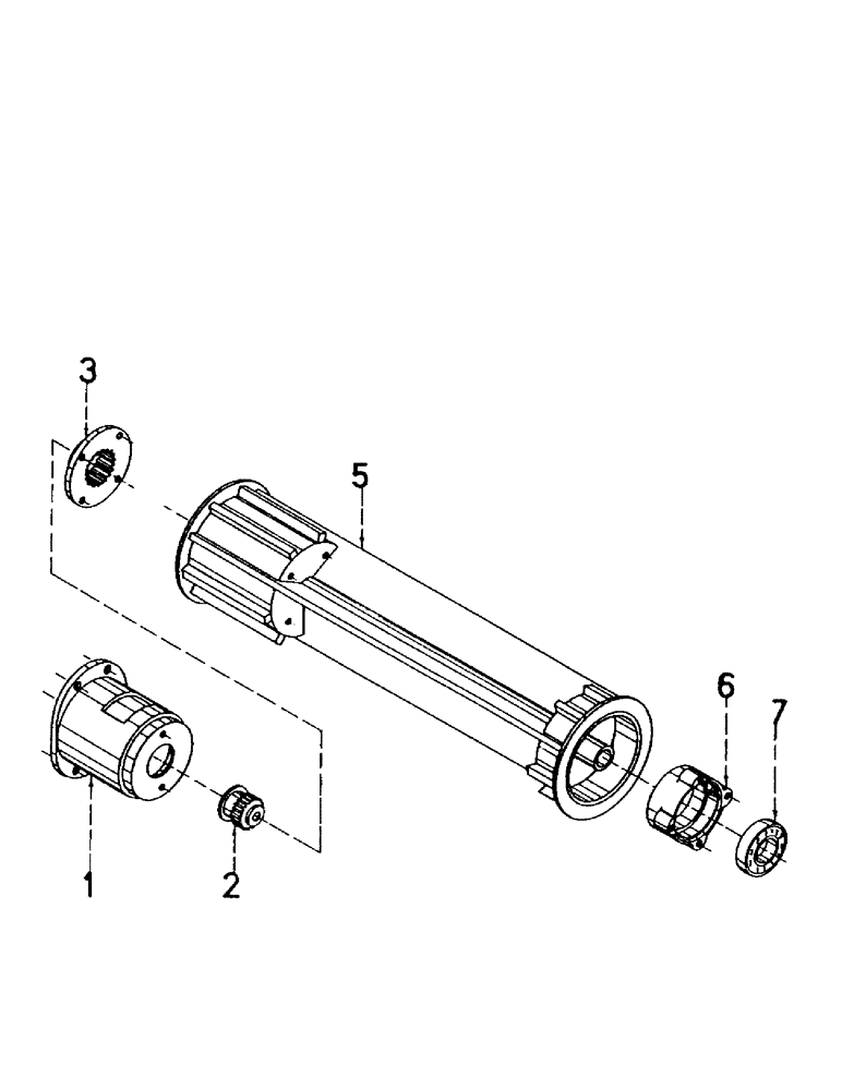 Схема запчастей Case IH 7000 - (A02-08) - MAINFRAME, BUTTLIFT ROLLER Mainframe & Functioning Components