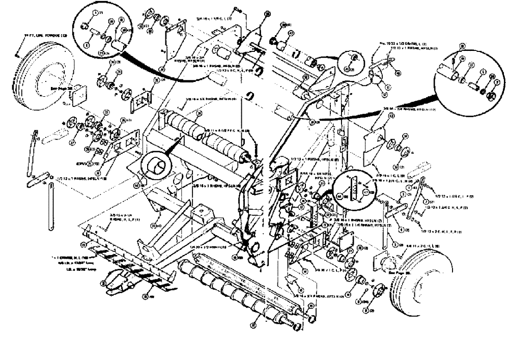 Схема запчастей Case IH 8440 - (14[1]) - MAIN FRAME ASSEMBLY (12) - MAIN FRAME