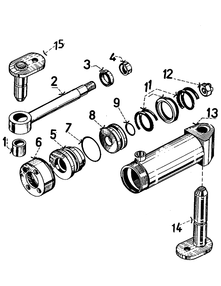 Схема запчастей Case IH 7000 - (B01-31) - HYDRAULICS, CYLINDER, STEERING, 7000 Hydraulic Components & Circuits