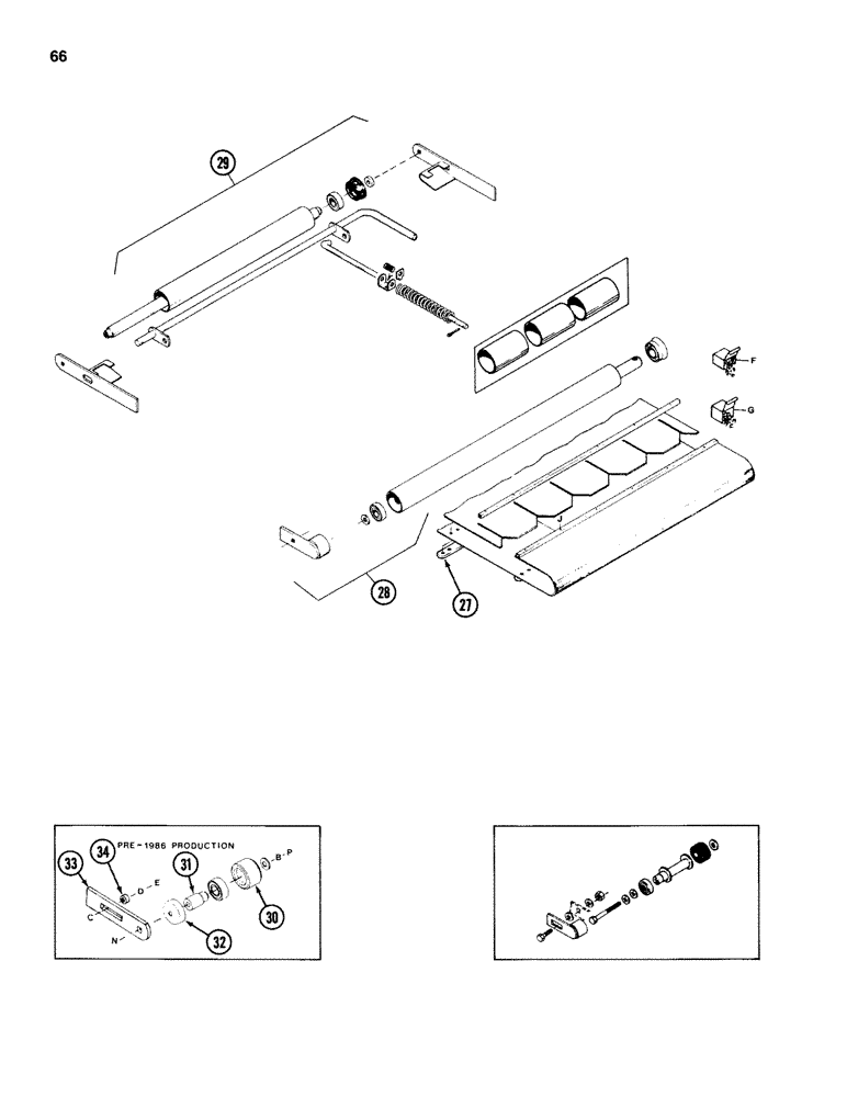 Схема запчастей Case IH 750 - (66) - DRAPERS AND ROLLERS 
