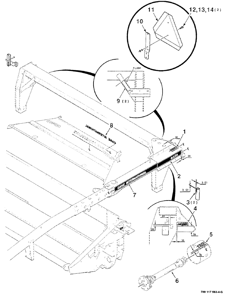 Схема запчастей Case IH 8350 - (9-08) - DECALS AND LOCATION DIAGRAM, CONTINUED, S.N. CFH0006960 THRU CFH0007335 (09) - CHASSIS