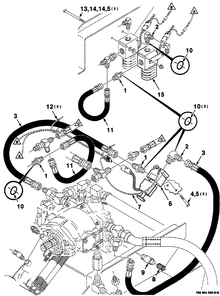 Схема запчастей Case IH 8870 - (09-14) - HEADER REVERSE KIT (88) - ACCESSORIES
