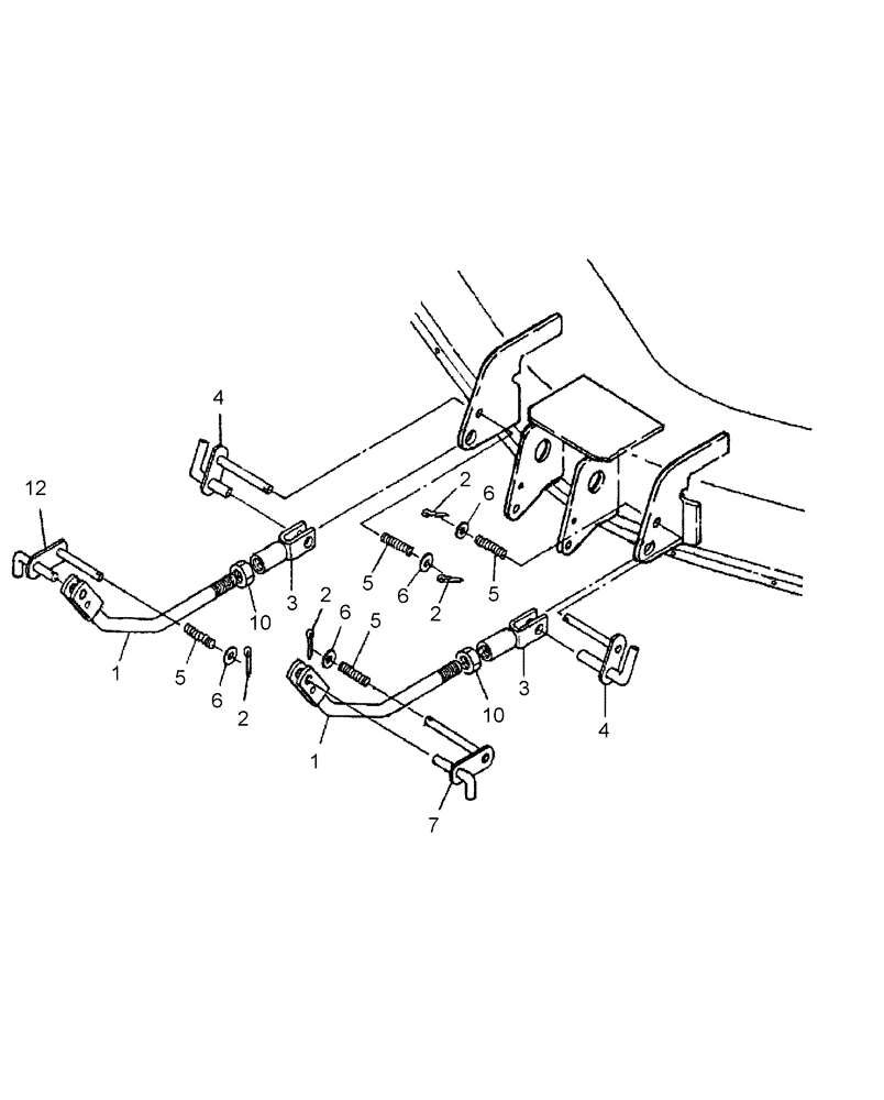 Схема запчастей Case IH 715667046 - (011) - LINK, FRONT 