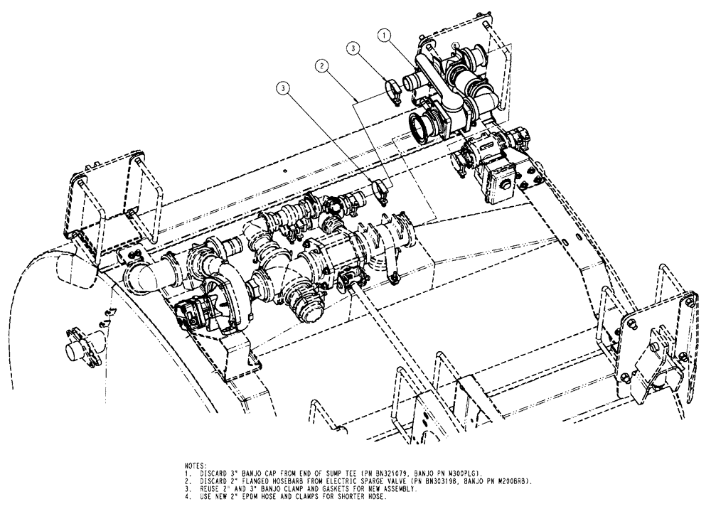 Схема запчастей Case IH SPX4410 - (09-053) - SUCTION FILL GROUP Liquid Plumbing