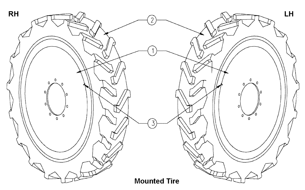 Схема запчастей Case IH SPX3200 - (05-002) - TIRE KIT 320/90R46-146RT-10 Hub, Wheel & Tires