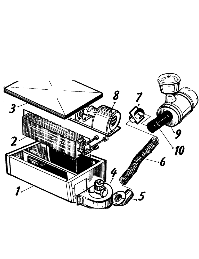 Схема запчастей Case IH 7700 - (A06-02) - MAINFRAME, CABIN AIR CONDITIONING Mainframe & Functioning Components
