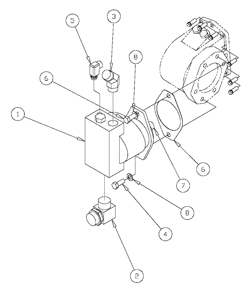 Схема запчастей Case IH FLX3300B - (06-007) - HYDRAULIC PUMP GROUP (FLX3300B CAT ENGINE & FLX3330B) (07) - HYDRAULICS