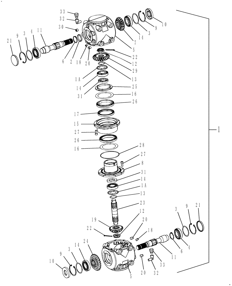 Схема запчастей Case IH DC102 - (03.04) - GEARBOX, 540, SWIVEL TONGUE (03) - MAIN GEARBOX