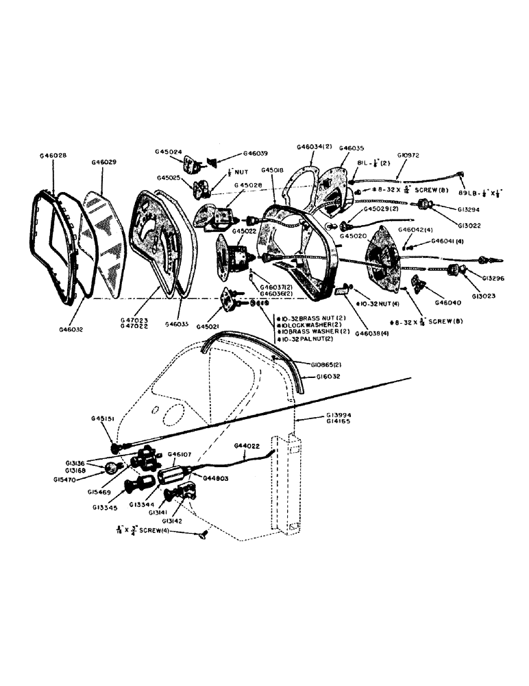Схема запчастей Case IH 600B-SERIES - (034) - INSTRUMENT PANEL (04) - ELECTRICAL SYSTEMS