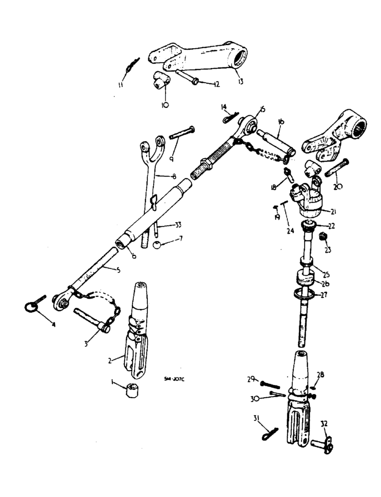Схема запчастей Case IH HYDRO 84 - (09-02) - FRAME, THREE POINT HITCH (12) - FRAME