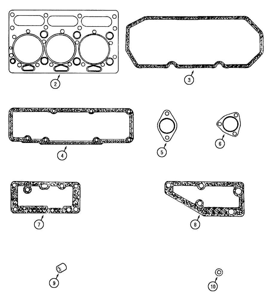 Схема запчастей Case IH C50 - (02-31) - ENGINE GASKET KITS (02) - ENGINE
