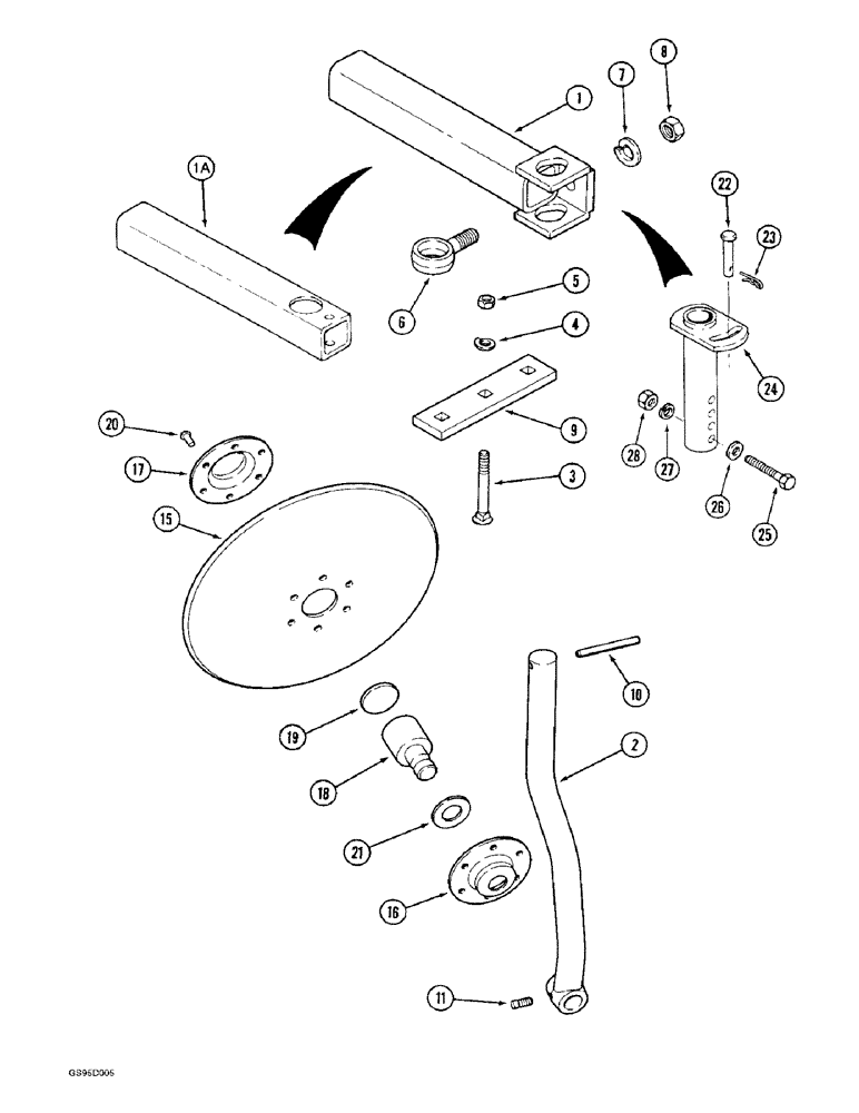 Схема запчастей Case IH 184 - (9-20) - DISC HILLER, 14 INCH 