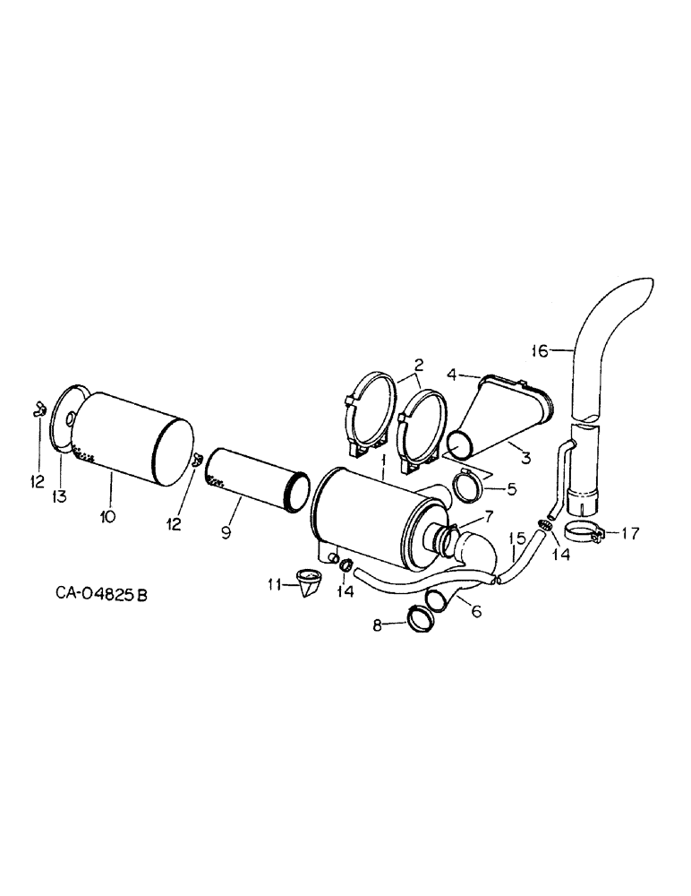 Схема запчастей Case IH 4586 - (12-02) - POWER, AIR CLEANER AND EXHAUST CONNECTIONS Power