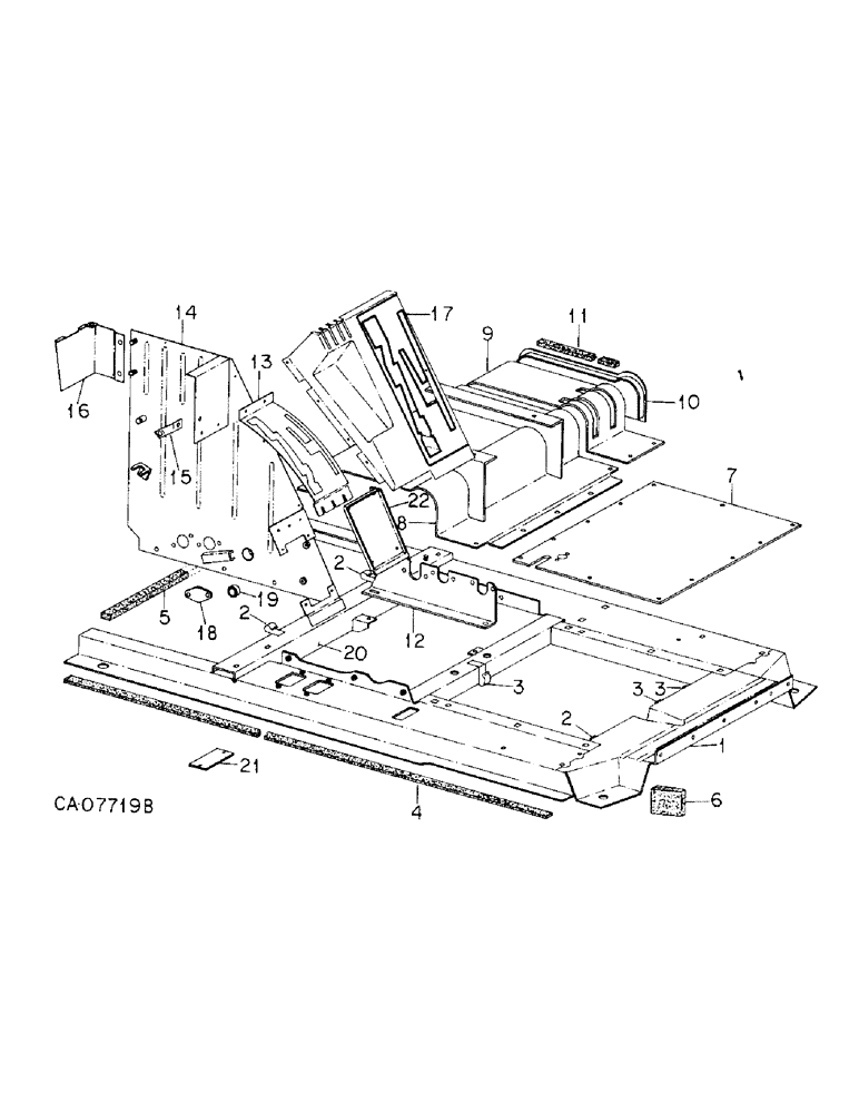 Схема запчастей Case IH 3688HC - (13-06) - SUPERSTRUCTURE, OPERATORS PLATFORM (05) - SUPERSTRUCTURE