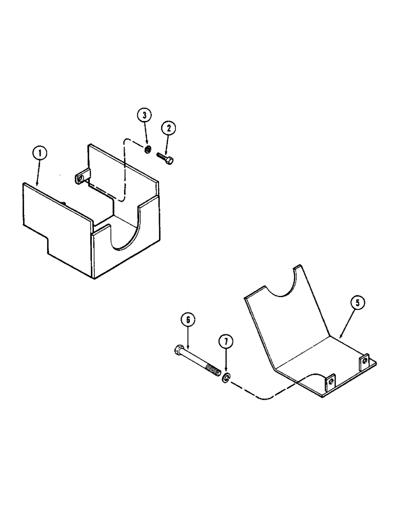 Схема запчастей Case IH 2470 - (244) - REAR AXLE DRIVE SHAFT SHIELDS (06) - POWER TRAIN