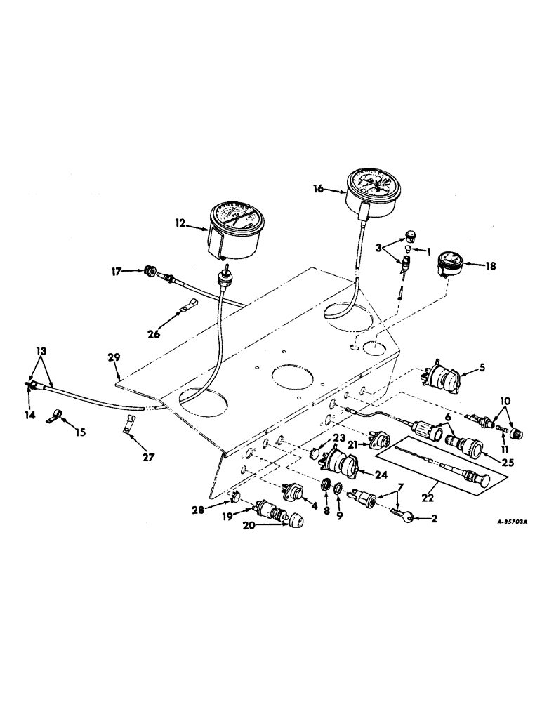 Схема запчастей Case IH 4156 - (H-02) - CONTROLS, ENGINE CONTROLS AND INSTRUMENTS Controls