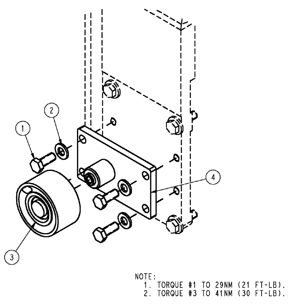 Схема запчастей Case IH TITAN 3520 - (02-036) - IDLER PULLEY GROUP (01) - ENGINE