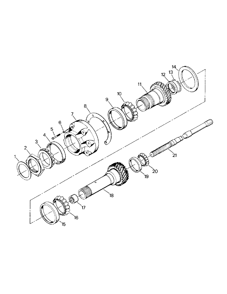 Схема запчастей Case IH KR-1280 - (04-22) - TRANSMISSION INPUT SHAFT (04) - Drive Train