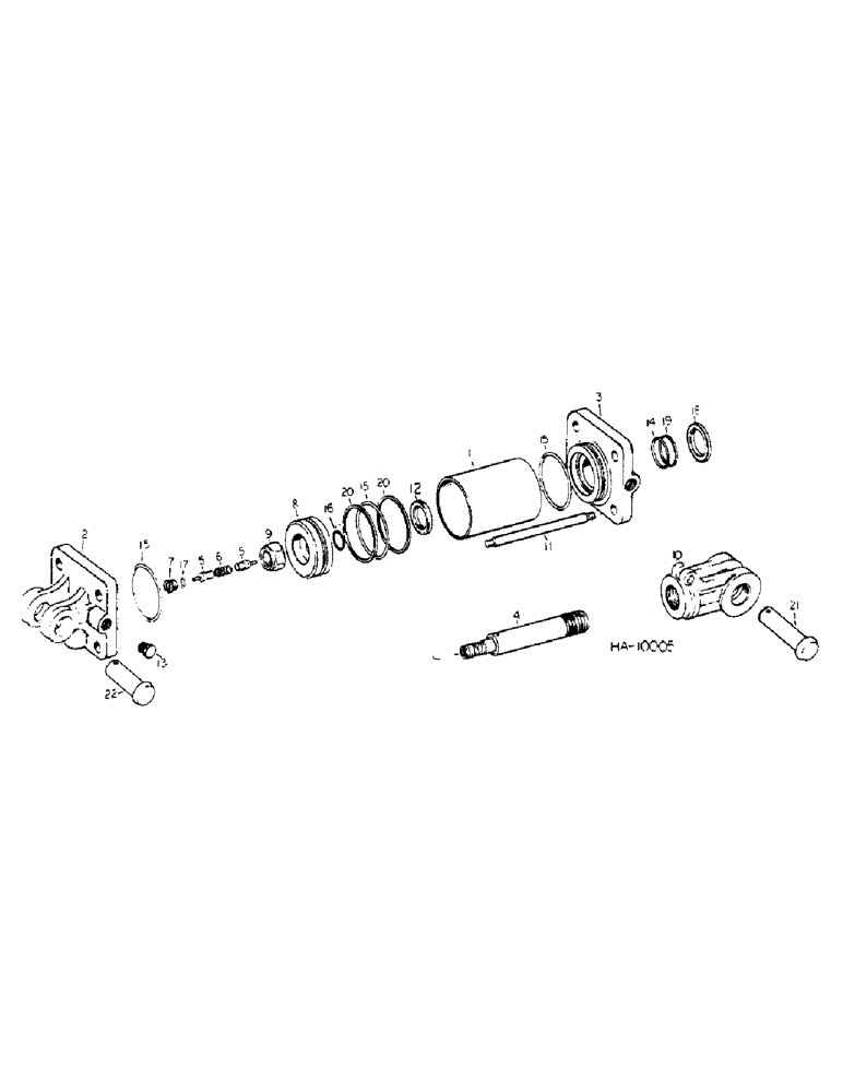 Схема запчастей Case IH 55 - (E-27) - SLAVE HYDRAULIC CYLINDER, RECOMMENDED HYDRAULICS, MODEL C1131, JUNE, 1976 AND SINCE 