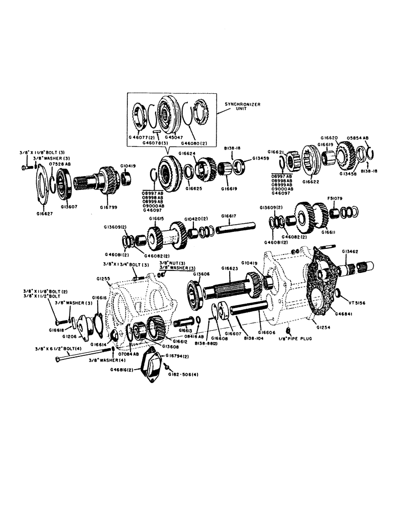 Схема запчастей Case IH 400B-SERIES - (101A) - SHUTTLE AND LOW RANGE GEAR HOUSING AND ASSEMBLY, 400B SERIES (06) - POWER TRAIN