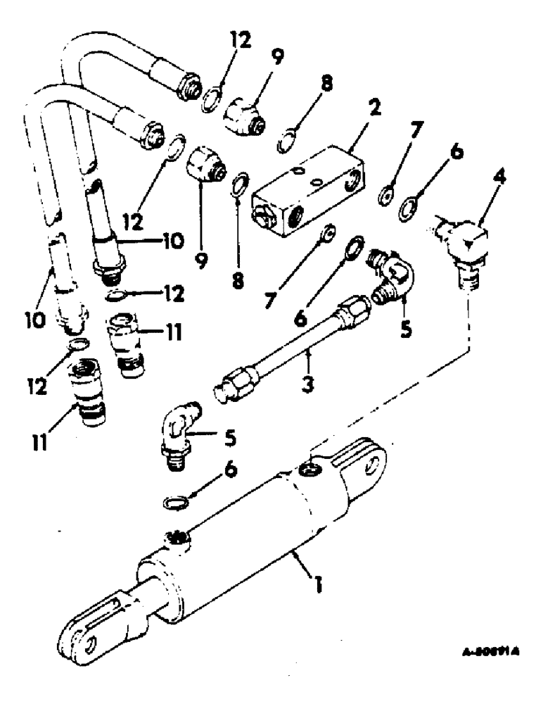 Схема запчастей Case IH 641 - (AD-12) - HYDRAULIC UNIT, 1964 