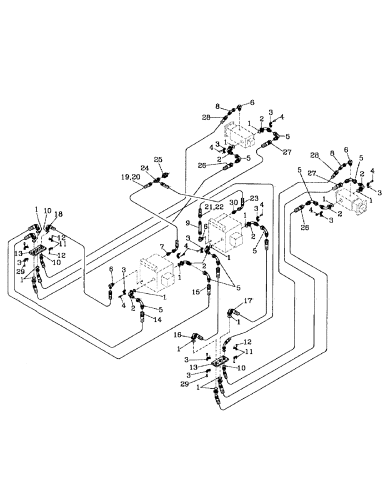 Схема запчастей Case IH 7700 - (B06-39) - HYDRAULIC CIRCUIT, TRANSMISSION 7700 Hydraulic Components & Circuits