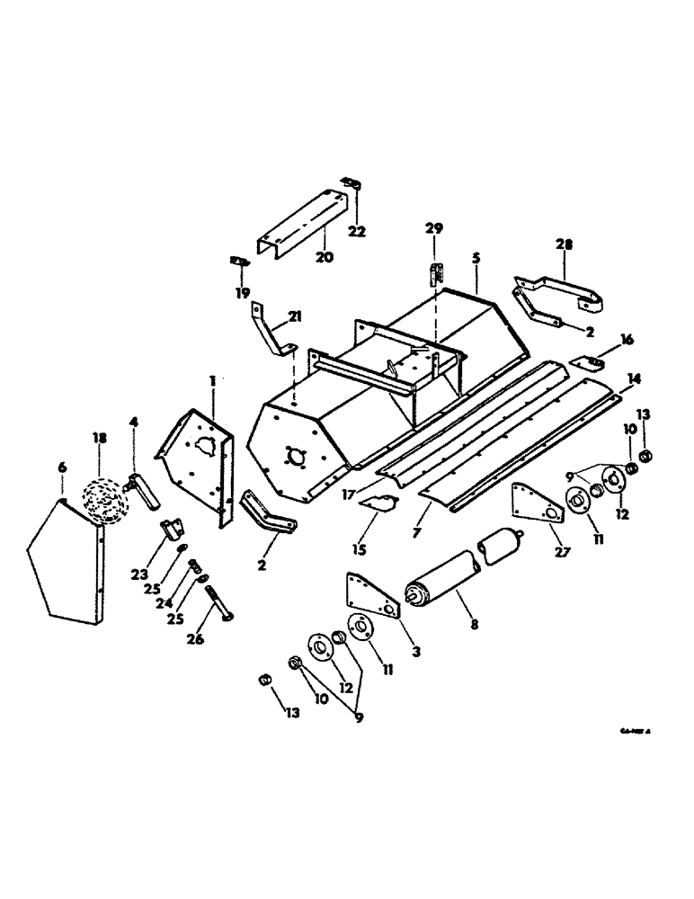 Схема запчастей Case IH 71 - (T-2) - ROTOR HOUSING AND RELATED PARTS 
