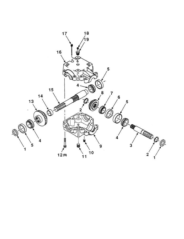 Схема запчастей Case IH 8450 - (022) - GEARBOX, S.N. CFH0015897 AND ON Driveline