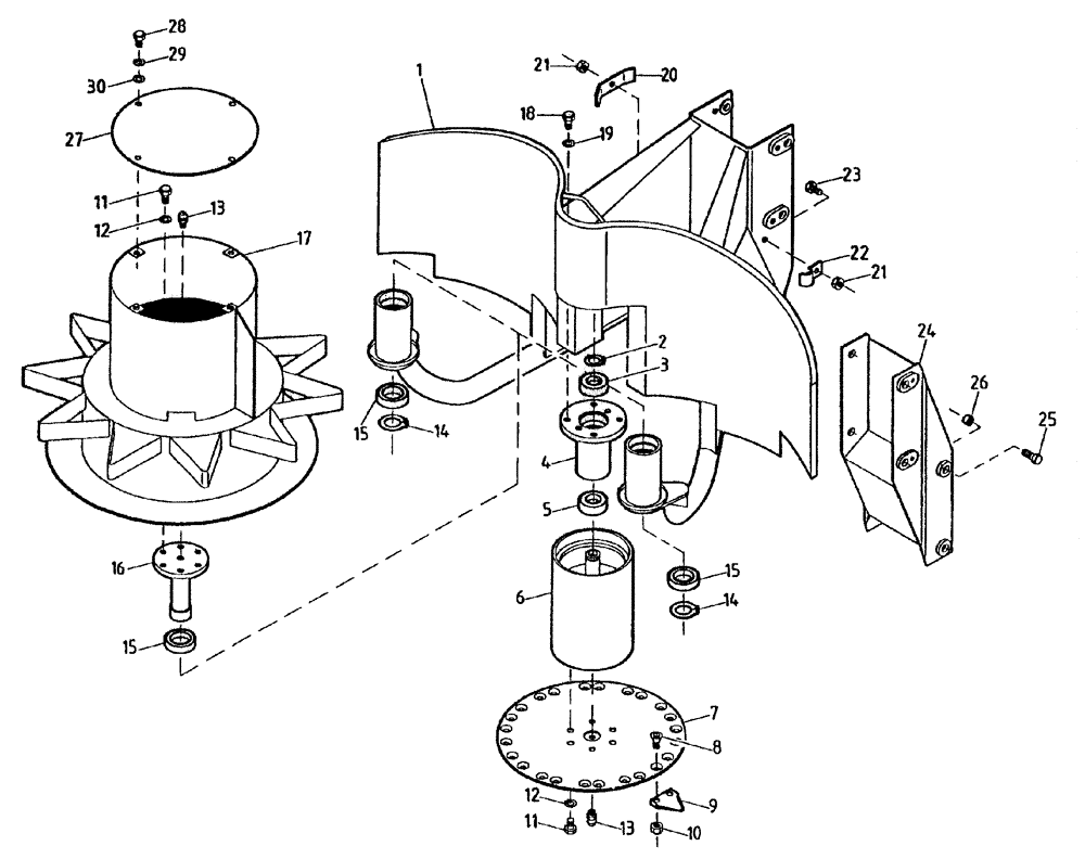 Схема запчастей Case IH 7700 - (A02[05A]) - TOPPER AND GATHERING DRUM Mainframe & Functioning Components
