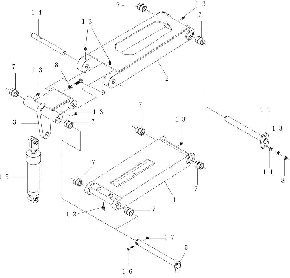 Схема запчастей Case IH 7700 - (A03.04[01]) - Cropdivider Lift Arms {Tilt Option} (60) - PRODUCT FEEDING
