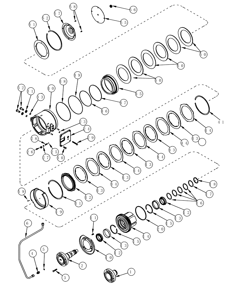 Схема запчастей Case IH MX220 - (07-05) - BRAKES PARK AND EMERGENCY (07) - BRAKES
